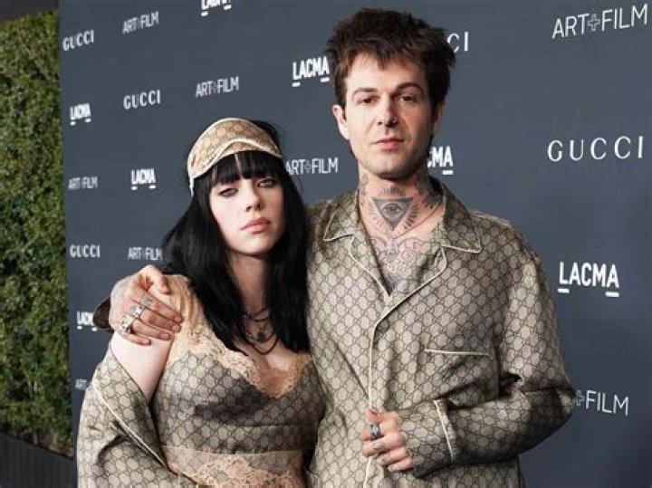 Billie Eilish and Jesse Rutherford, both wearing Gucci, attend the 2022 LACMA ART+FILM GALA Presented By Gucci