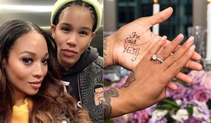 Left: Ty Young and Mimi Faust attend STARZ Series "BMF" World Premiere at Cellairis Amphitheatre at Lakewood on September 23, 2021 in Atlanta, Georgia. | Photo: Getty Images Right: Faust poses for a photo with company. Photo: 