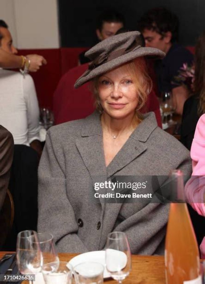 Pamela Anderson during the Andreas Kronthaler for Vivienne Westwood show as part of the Paris Fashion Week Womenswear Fall/Winter 2017/2018 on Intercontinental Paris Grand on March 4, 2017 in Paris, France. | Source: Getty Images