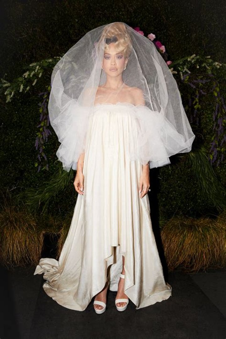 Rita Ora in wedding attire